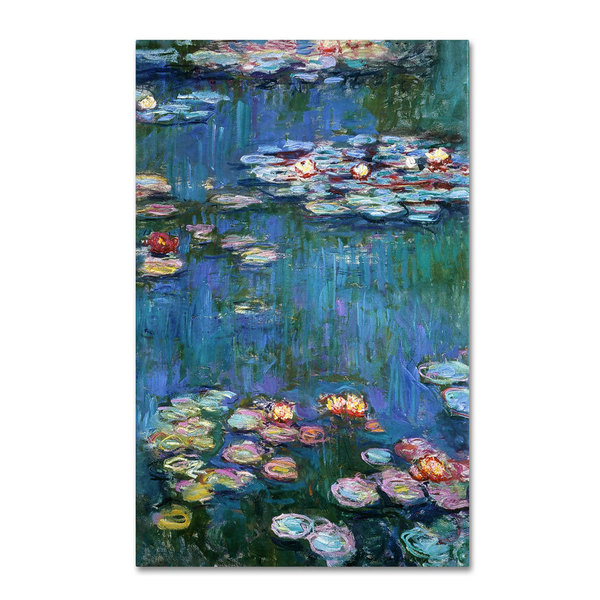 Trademark Fine Art Claude Monet 'Waterlilies Classic' Canvas Art, 22x32 M0005-C2232GG